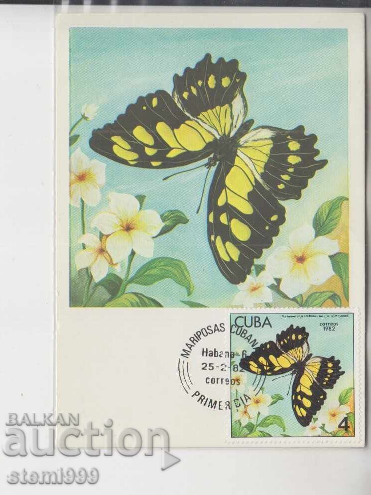 Пощенска картата МАХ ПЕПЕРУДИ ИНСЕКТИ