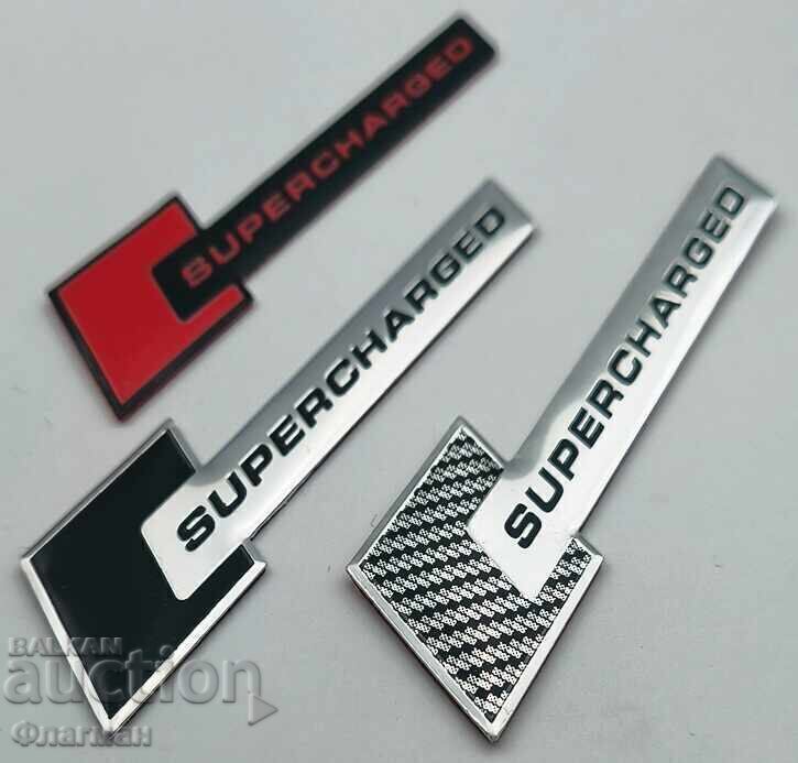New Audi "SUPERCHARGED" emblems - 110 mm / 30 mm - 5