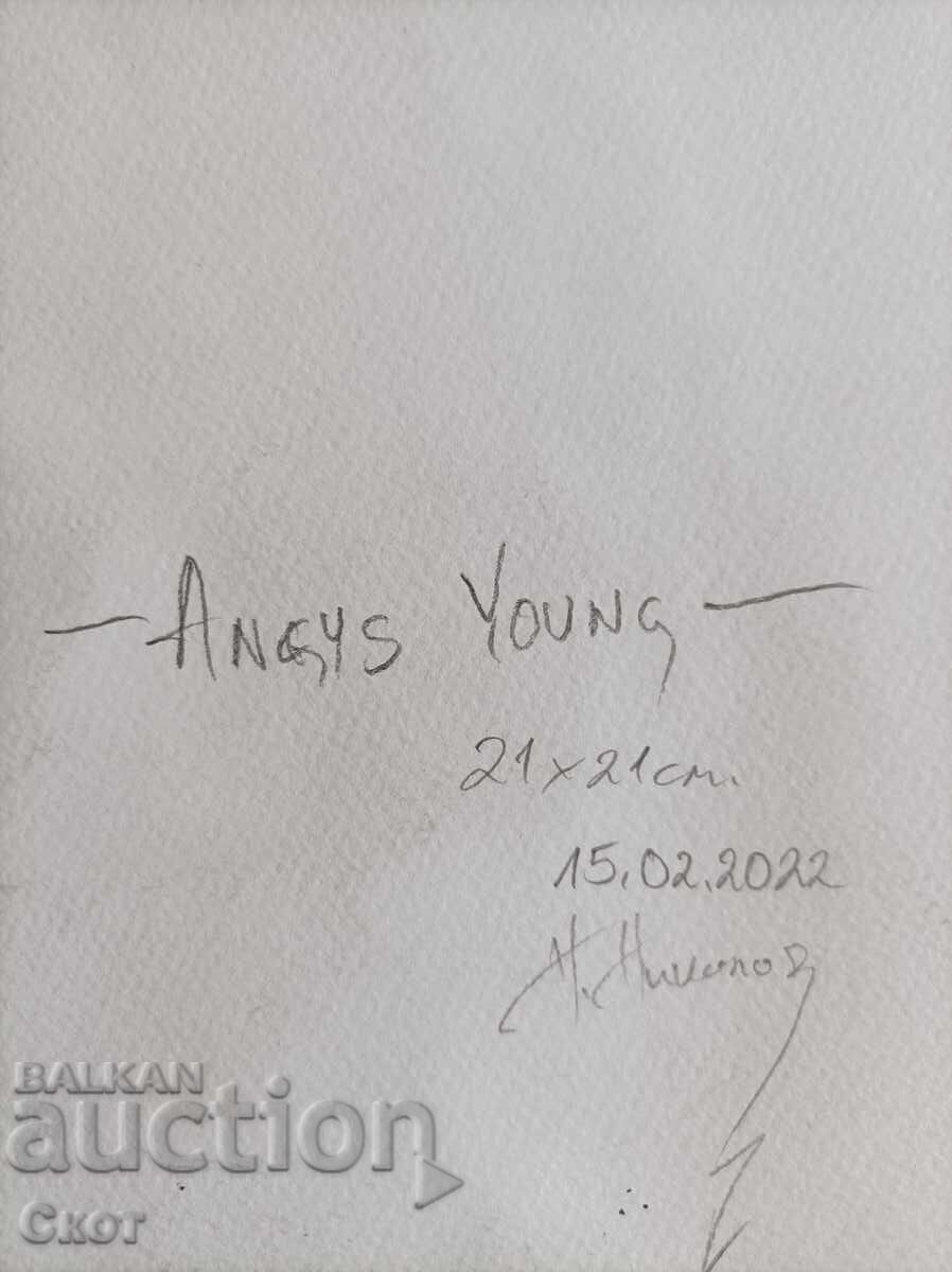 Рисунка с туш и цветни моливи с цена 30.00 лв. | € 15.34