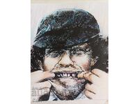 Desen cu cerneală și creioane colorate