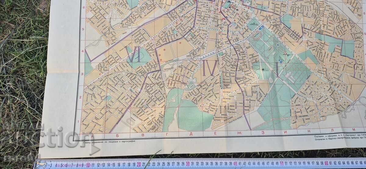 Аукцион ПЛАН НА СОФИЯ И ОКОЛНОСТИТЕ - 1957 г.