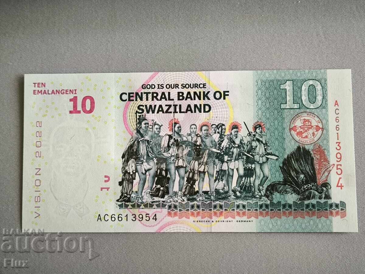 Bancnota - Swaziland - 10 Email UNC | 2022 cu preț 6.85 BGN | € 3.50 Bancnota - Swaziland - 10 Email UNC | 2022 cu preț 6.85 BGN | € 3.50