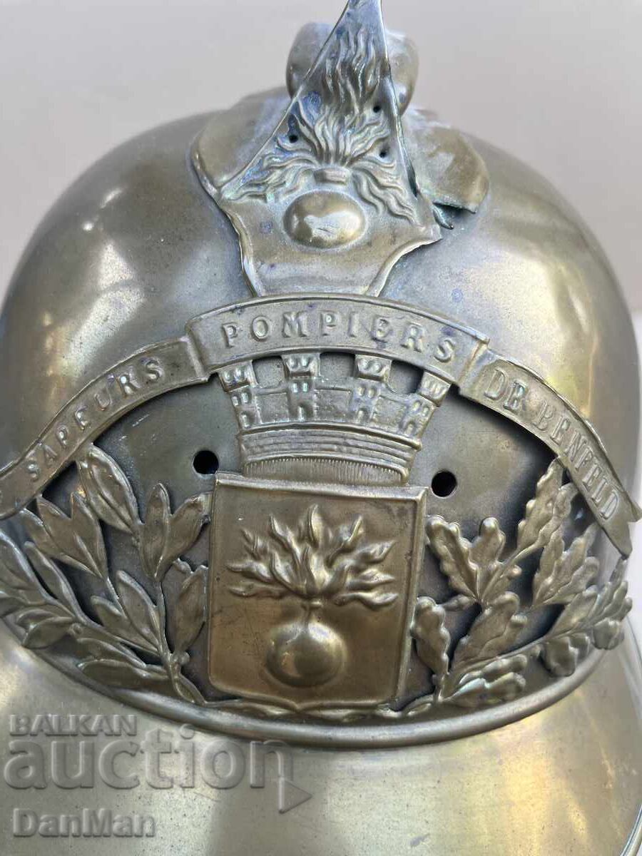 Original authentic French firefighter helmet, from the 40s - 6 Original authentic French firefighter helmet, from the 40s - 6