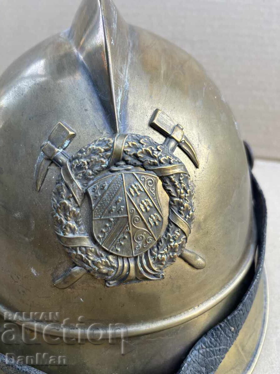 Original German Firefighter Helmet, Early 20th Century with price 320.00 BGN | € 163.61 Original German Firefighter Helmet, Early 20th Century with price 320.00 BGN | € 163.61