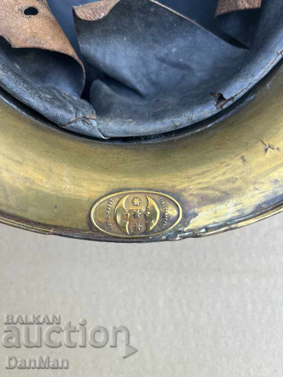 Оригинална немска пожарникарска каска, начало 20 век - 6 Оригинална немска пожарникарска каска, начало 20 век - 6