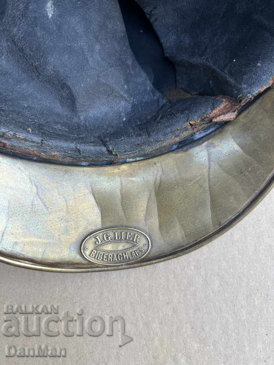 Original German Firefighter Helmet, Early 20th Century - 7 Original German Firefighter Helmet, Early 20th Century - 7