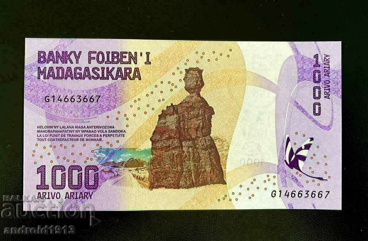 MADAGASCAR - PRET SUPERIOR!! 1000 ARYARS 2017, UNC cu preț € 1.98 | 3.87 BGN