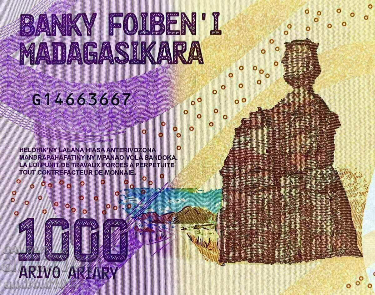 MADAGASCAR - PRET SUPERIOR!! 1000 ARYARS 2017, UNC