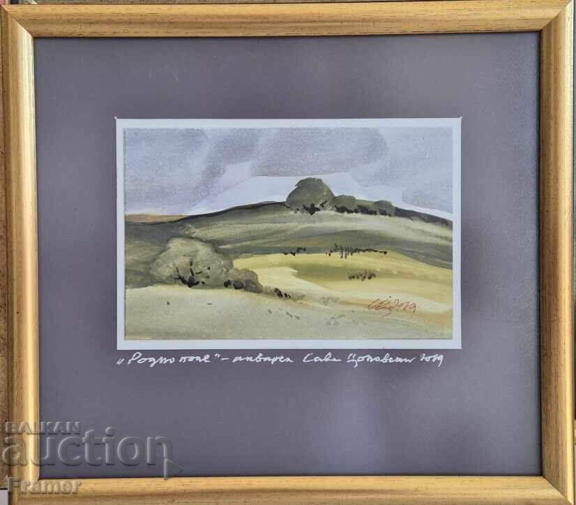 Watercolor by the great artist STOLETNIKA Sava Tsonovski 12€