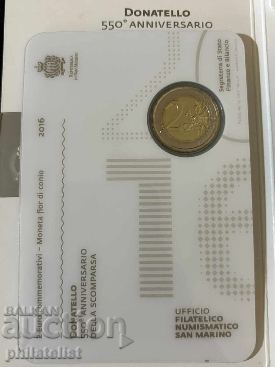 San Marino 2016 – 2 Euro - 550 Years Since the Death of Donatello - 5