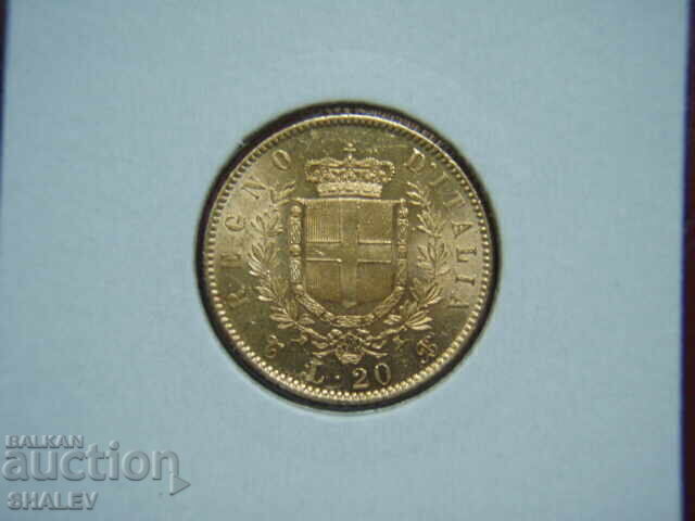 Delivery of 20 Lire 1862 Italy - AU/Unc (gold)