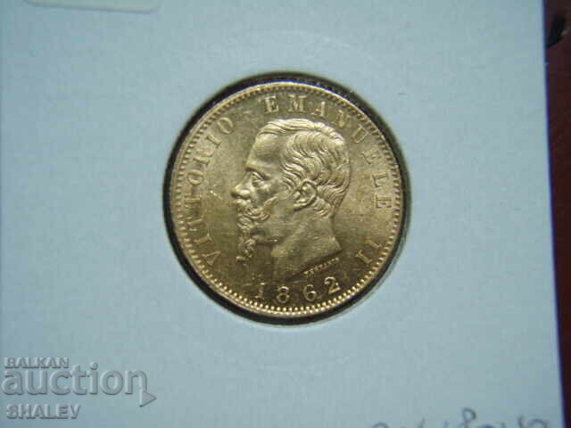 20 Lire 1862 Italy - AU/Unc (gold) - 7