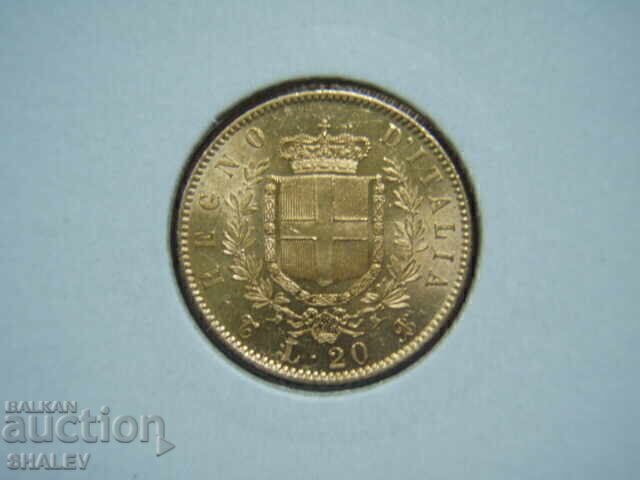 20 λιρέτες 1862 Ιταλία - AU/Unc (χρυσός) 20 λιρέτες 1862 Ιταλία - AU/Unc (χρυσός)