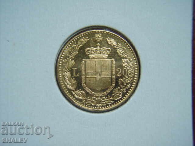 20 Lire 1883 Italia (20 liri Italia) /2/ - AU/Unc (aur) cu preț € 829.89 | 1623.13 BGN