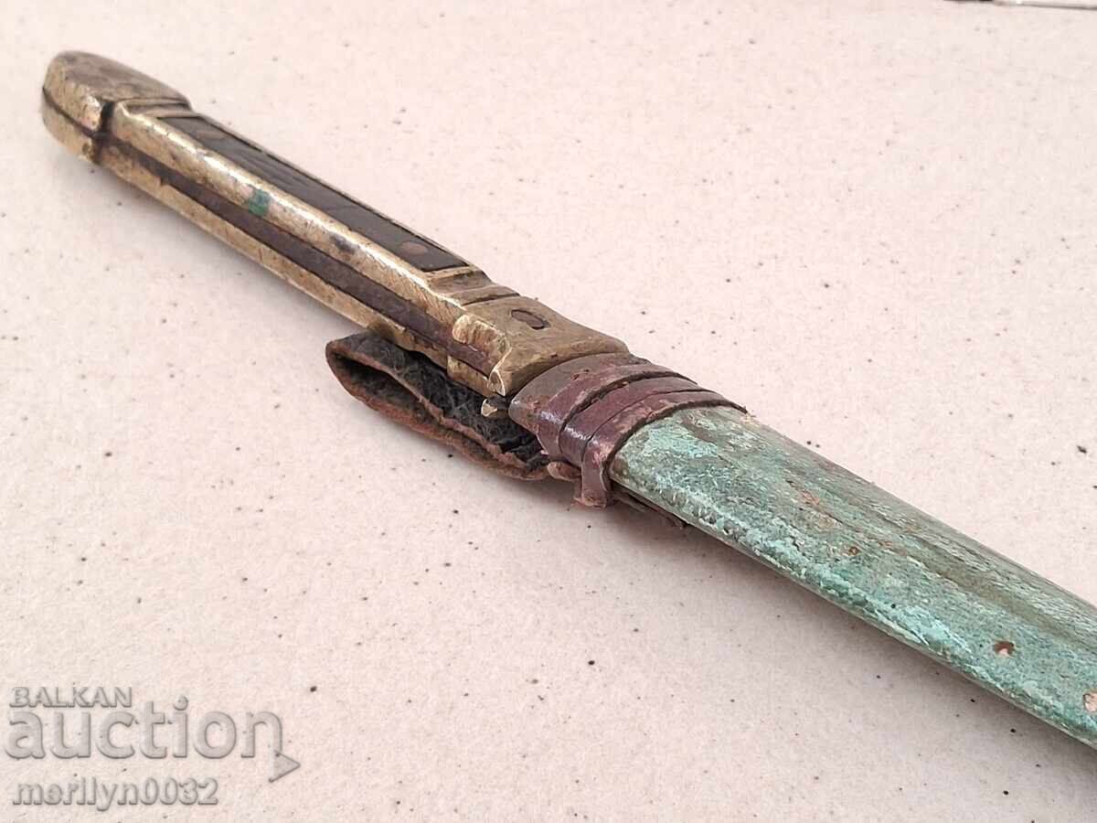 Габровска хайдушка кама с кания нож ОРИГИНАЛ - 6