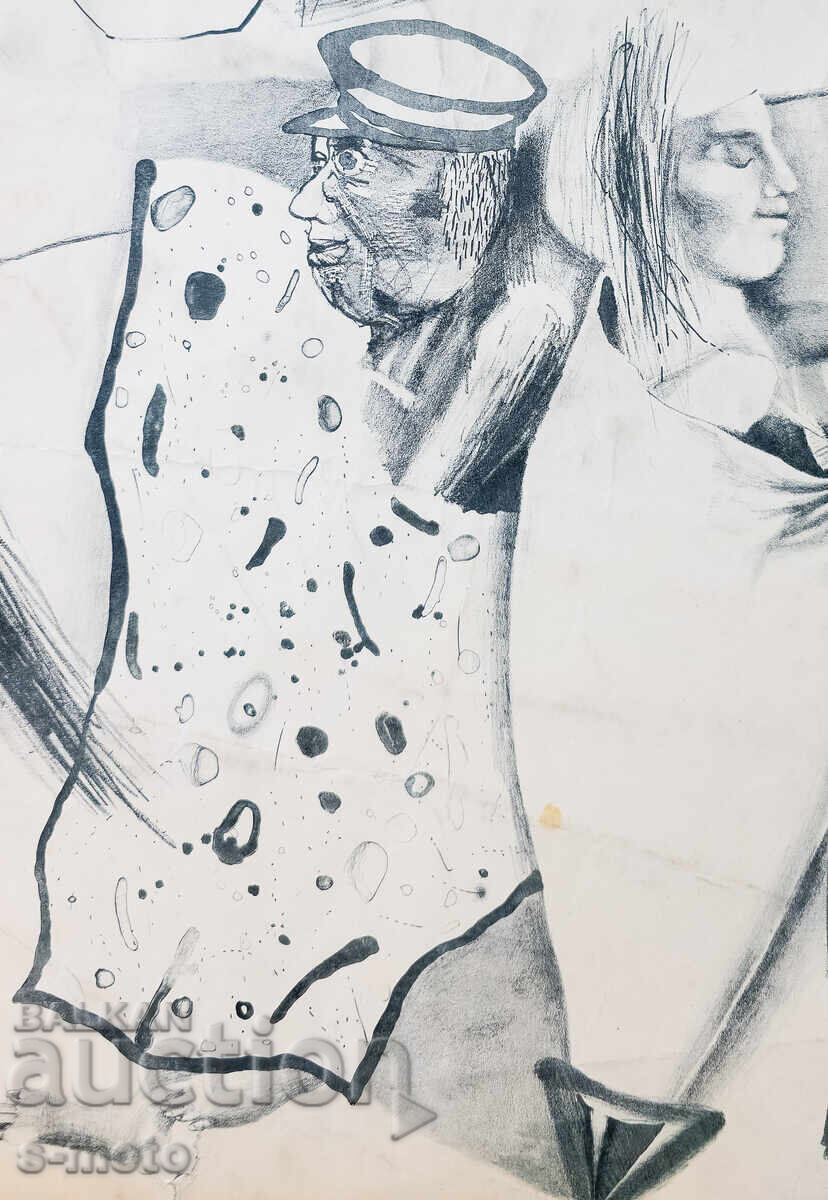 Δημοπρασία Γραφικά, λιθογραφία, αφαίρεση, παραστατική σύνθεση