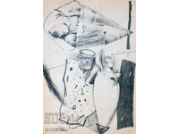 Γραφικά, λιθογραφία, αφαίρεση, παραστατική σύνθεση