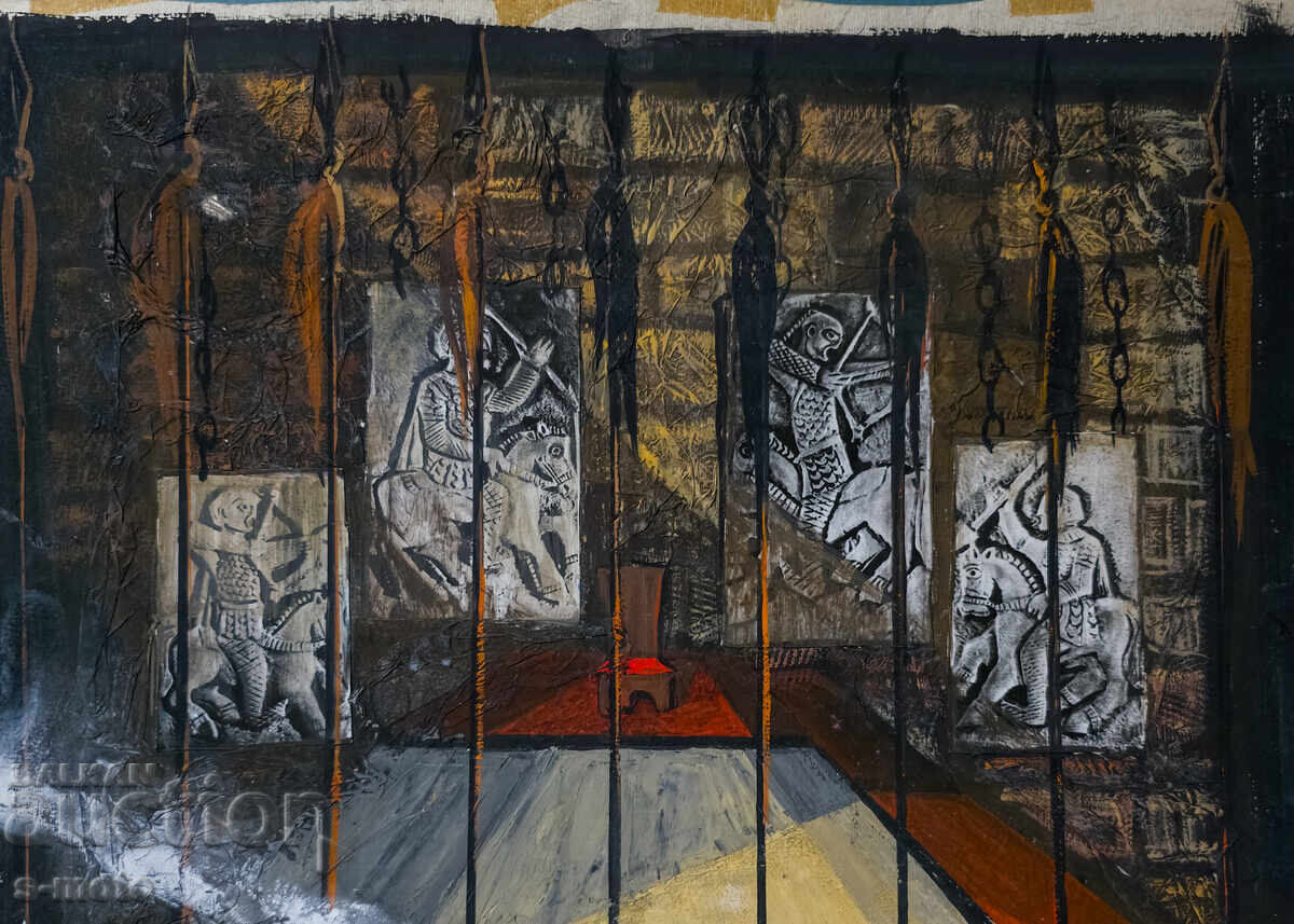 Аукцион Картина гваш сценография интериор Аукцион Картина гваш сценография интериор