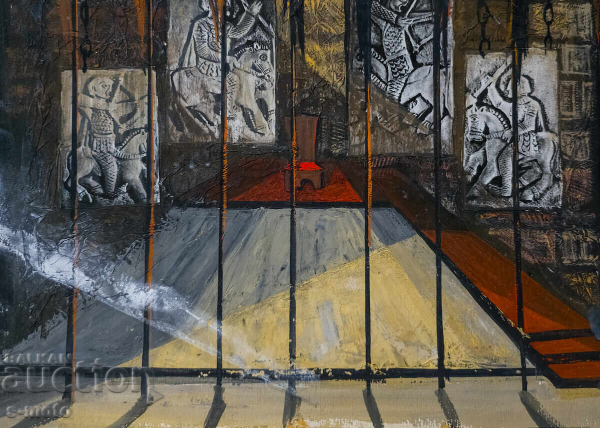 Картина гваш сценография интериор - 6 Картина гваш сценография интериор - 6