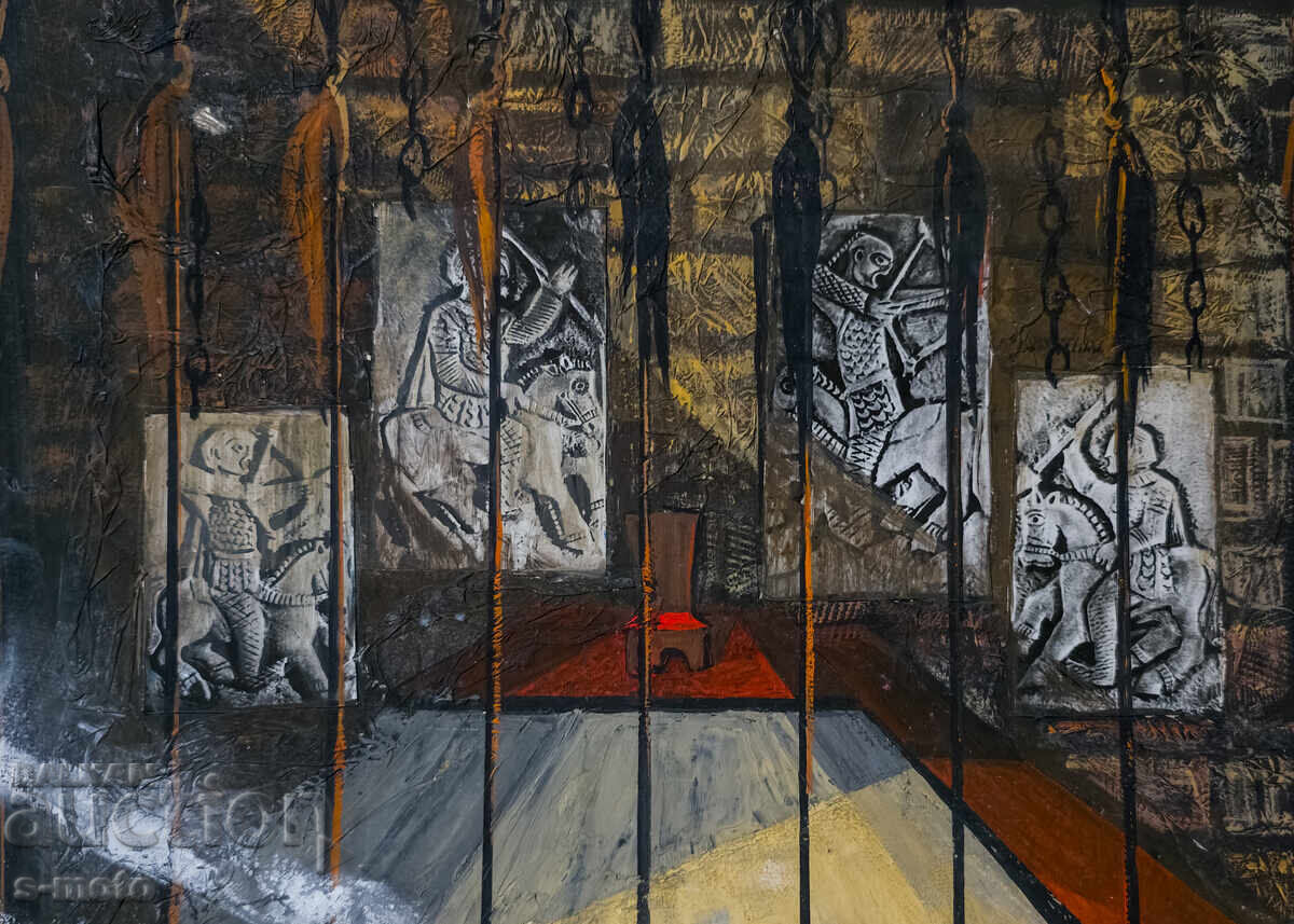 Картина гваш сценография интериор - 7 Картина гваш сценография интериор - 7