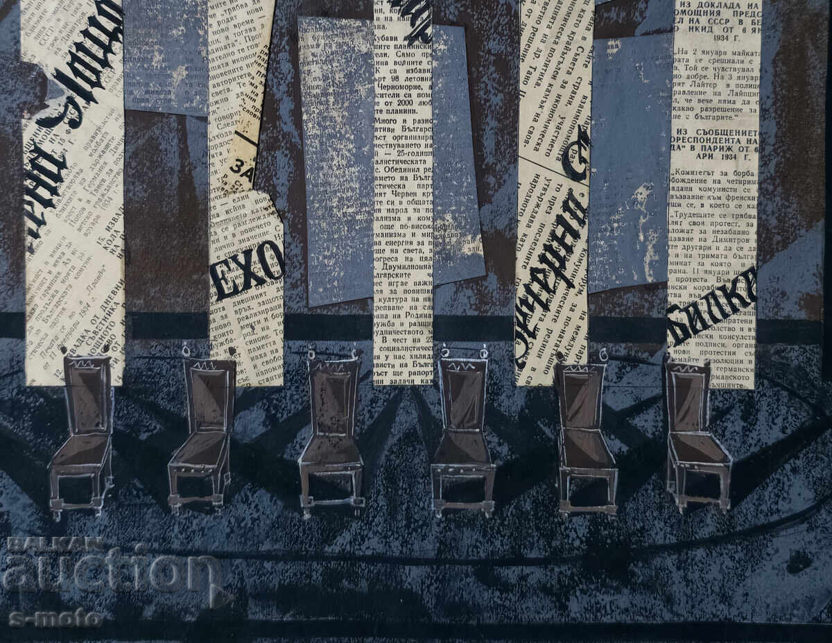 Картина гваш сценография интериор - 5