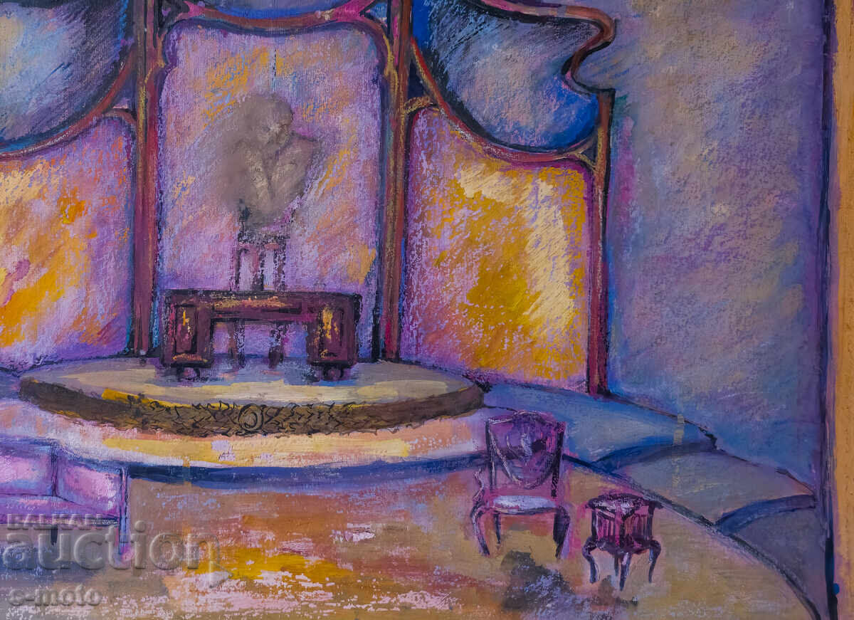 Картина гваш сценография интериор - 6 Картина гваш сценография интериор - 6