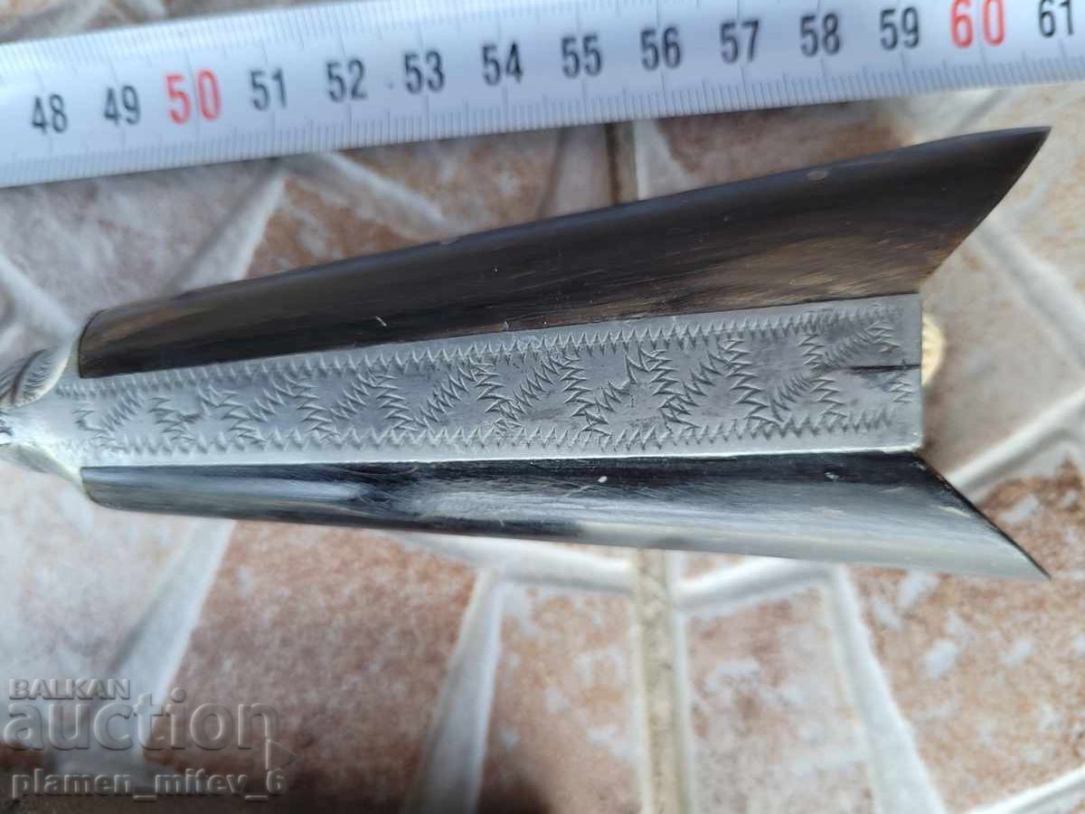 Knives, dagger, yataghan-shaped Cretan knife, bichak with price € 562.42 | 1100.00 BGN Knives, dagger, yataghan-shaped Cretan knife, bichak with price € 562.42 | 1100.00 BGN