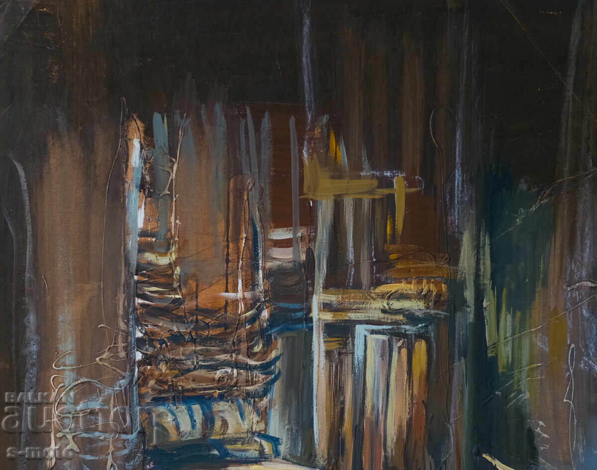 Δημοπρασία Έργο γκουάς, σκηνογραφία, εσωτερικό