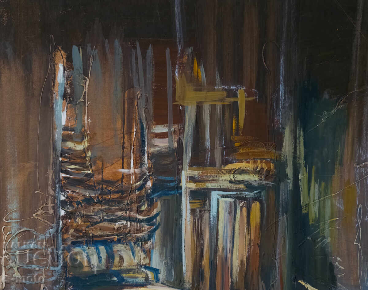 Παράδοση Έργο γκουάς, σκηνογραφία, εσωτερικό