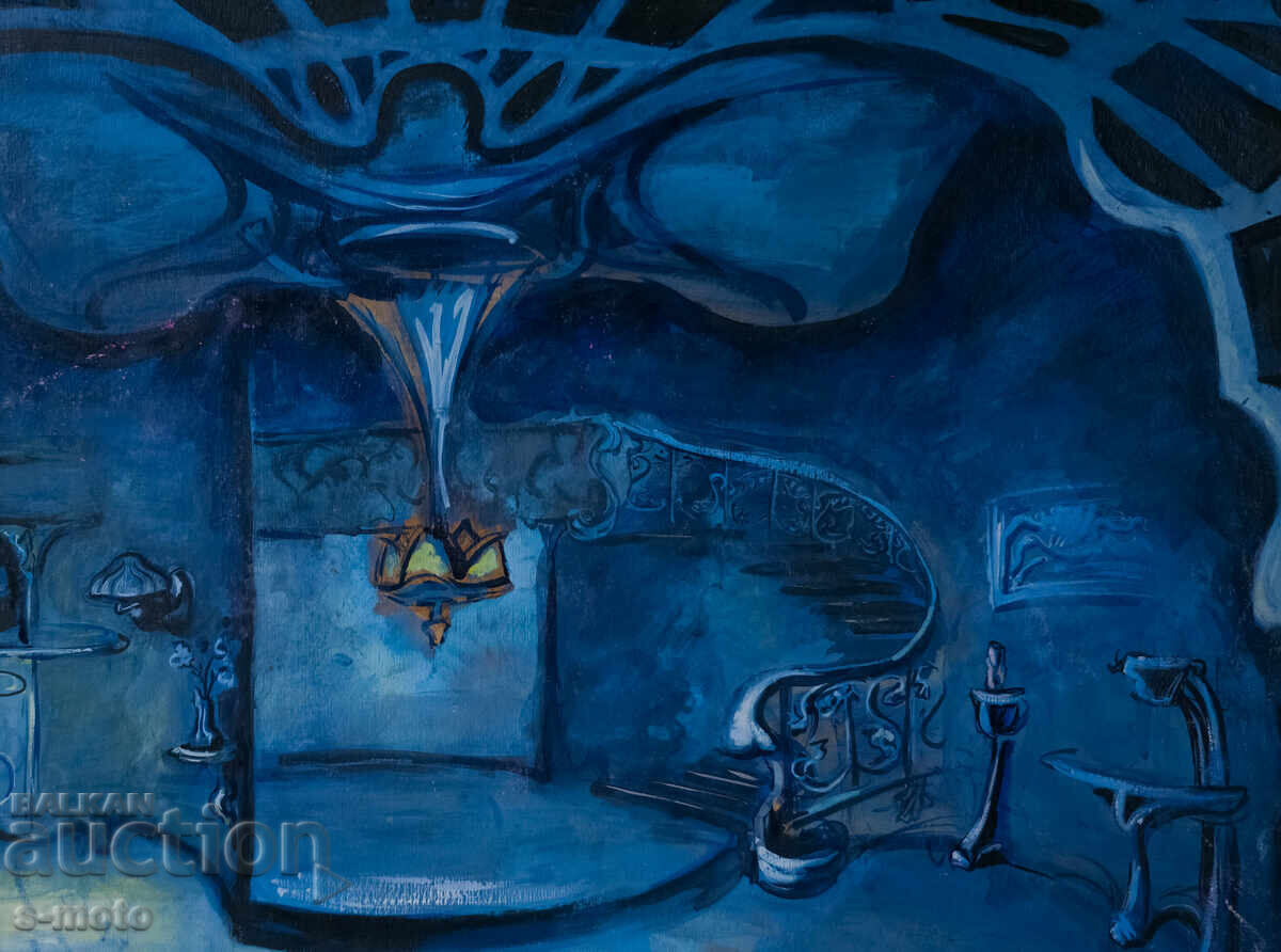 Έργο γκουάς, σκηνογραφία, εσωτερικό - 5