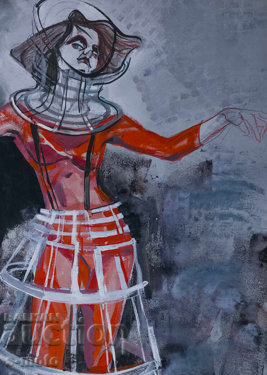 Δημοπρασία Γκουάς ζωγραφική σκηνή γυναικείο πορτρέτο Δημοπρασία Γκουάς ζωγραφική σκηνή γυναικείο πορτρέτο