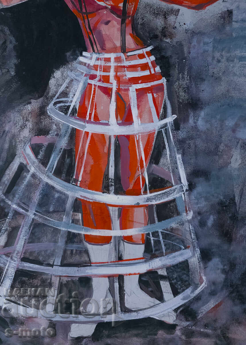 Γκουάς ζωγραφική σκηνή γυναικείο πορτρέτο - 6 Γκουάς ζωγραφική σκηνή γυναικείο πορτρέτο - 6