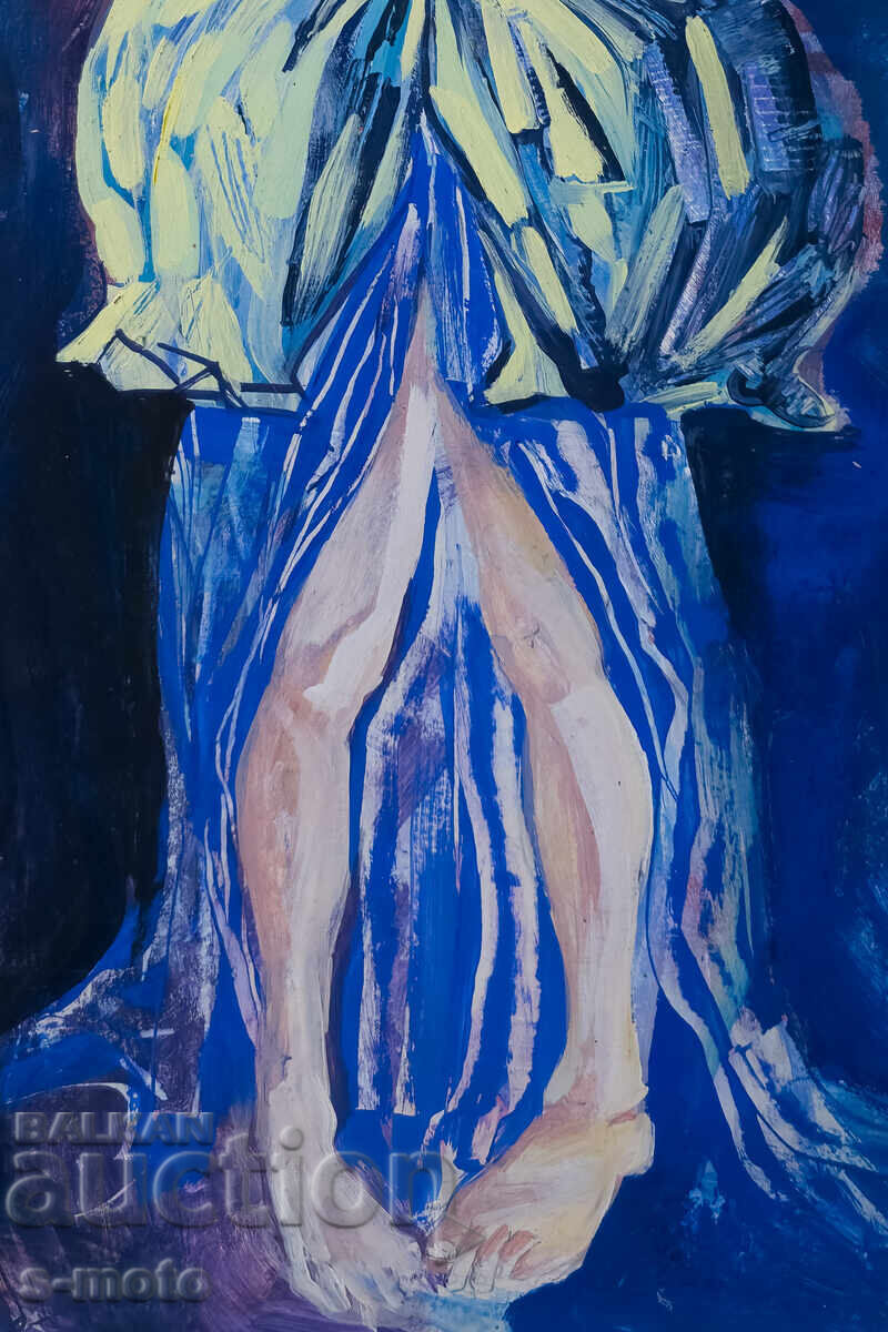 Доставка на Картина гваш сценография женски портрет