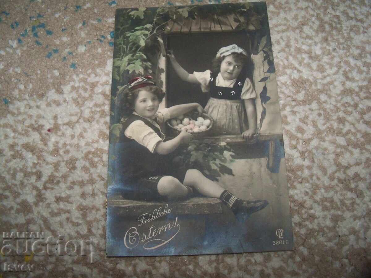 Old Austrian Easter postcard 1912