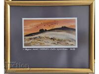 Watercolor by the great artist STOLETNIKA Sava Tsonovski 12F