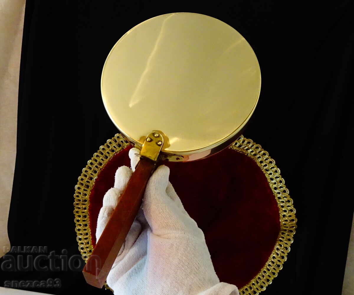 Παράδοση Μέλι δοχείο για ψίχουλα, χάλκινο τηγάνι με καπάκι Παράδοση Μέλι δοχείο για ψίχουλα, χάλκινο τηγάνι με καπάκι