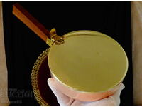 Recipient de miere pentru firimituri, tigaie de cupru cu capac