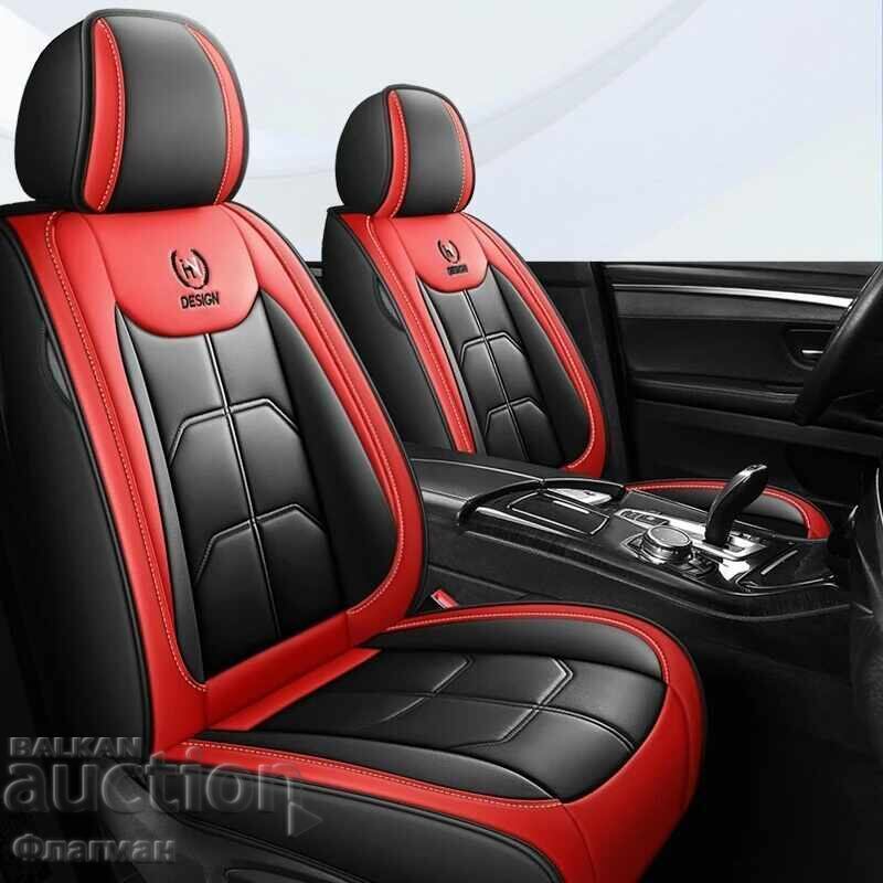 Leather seat covers for a car