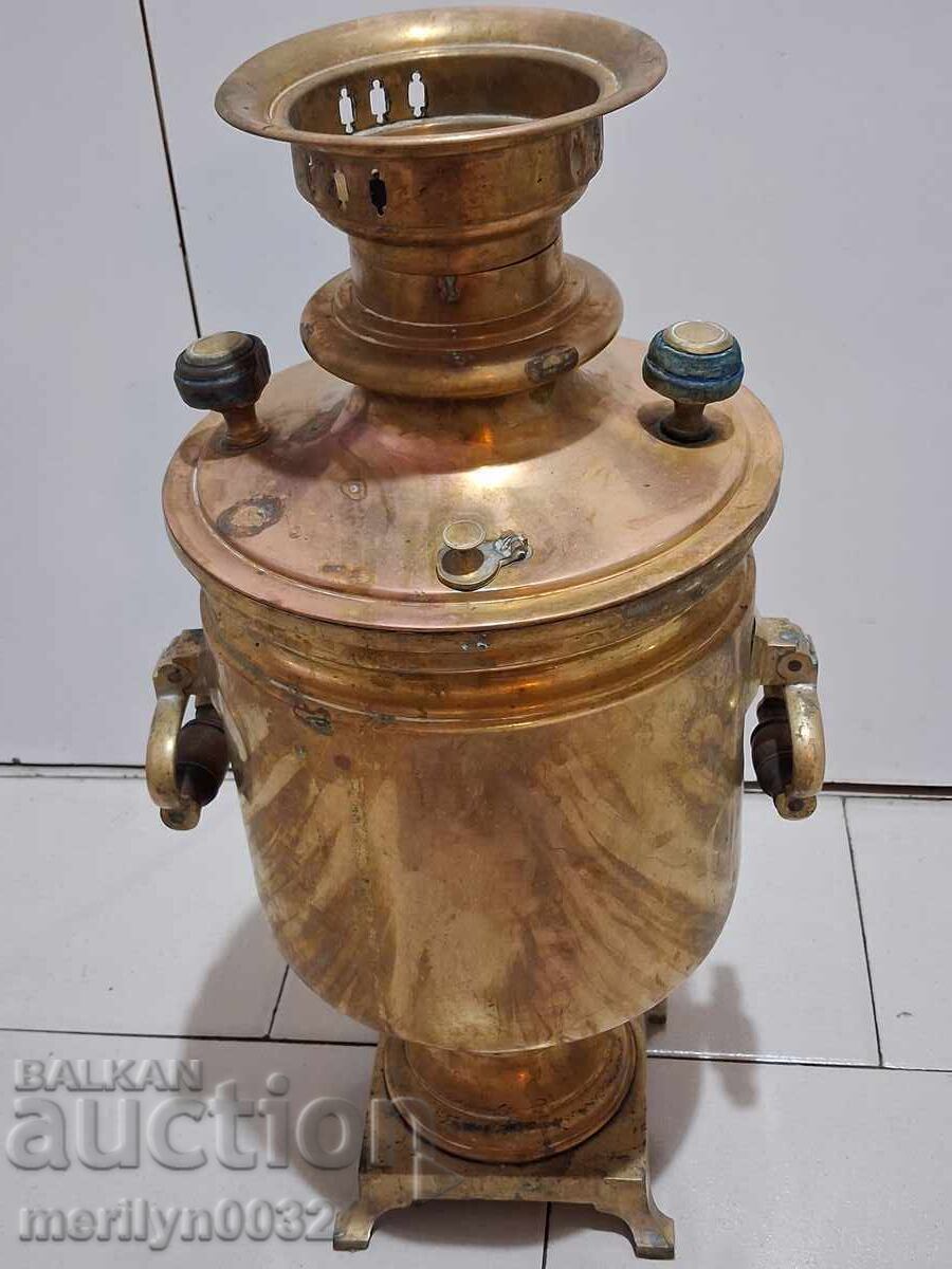 Ρωσικός αυτοκρατορικός σαμοβάς Τούλα τσαγιέρα - 19ος αιώνας - 5