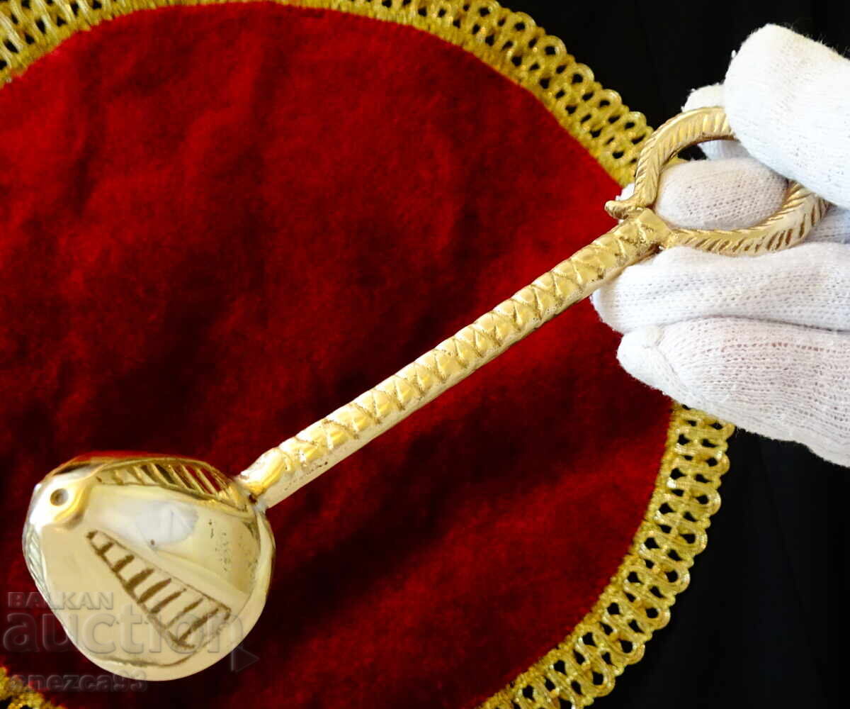 Παράδοση Χάλκινος σβηστήρας κεριών, λείριου Bourbon, μπαρόκ