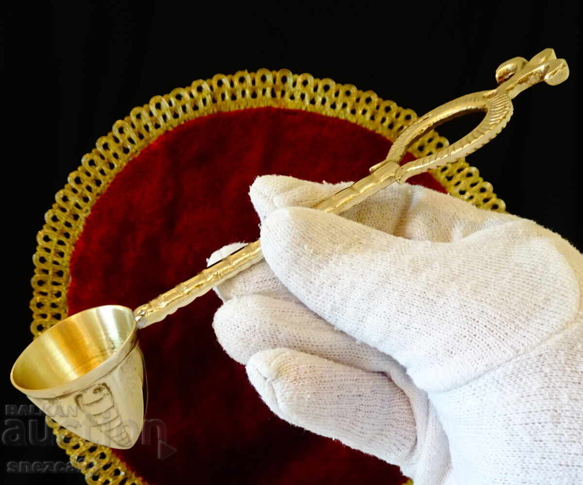 Χάλκινος σβηστήρας κεριών, λείριου Bourbon, μπαρόκ