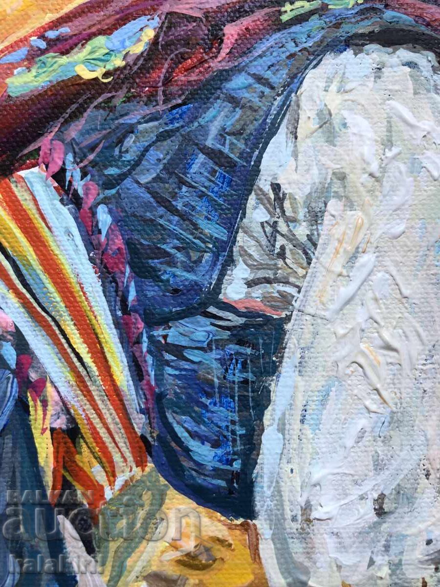 “Наведена Българка с цветя и усмивка “ - 5 “Наведена Българка с цветя и усмивка “ - 5