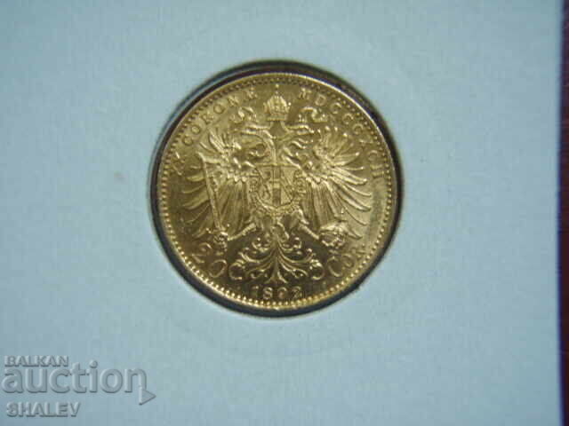 Delivery of 20 Corona 1892 Austria - AU+ (gold)
