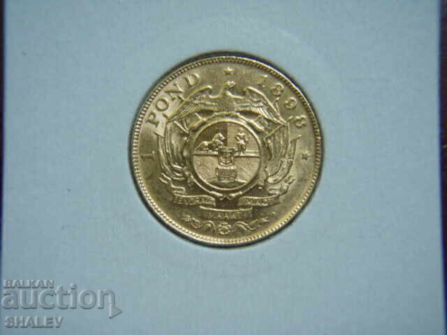 Auction  1 Pond 1898 South Africa /2/ - AU+ (gold)