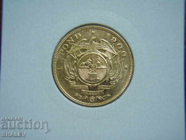 1 Pond 1900 South Africa - AU/Unc (Gold) with price 2139.89 BGN | € 1094.11