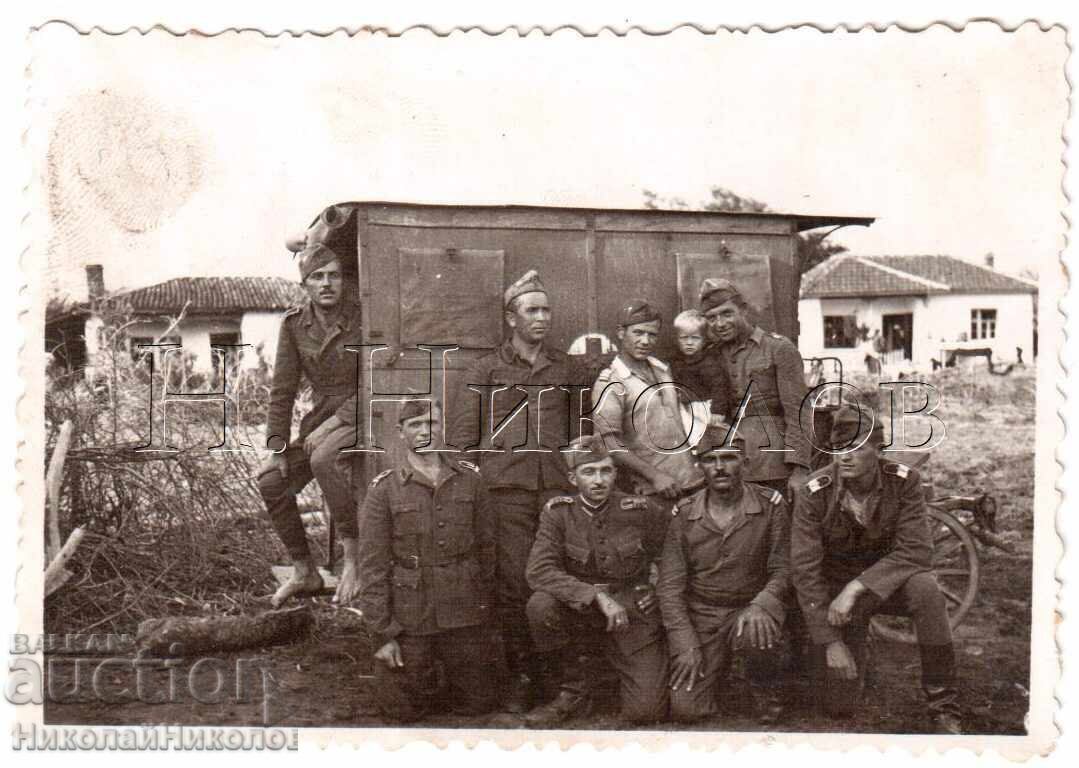 SMALL OLD PHOTO MILITARY FIELD HOSPITAL LAZARET E053