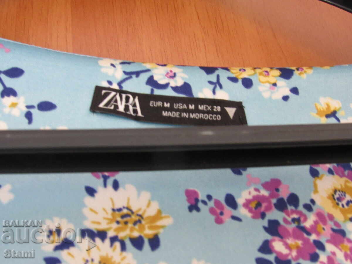 Rochie de satin cu mânecă scurtă ZARA, mărimea M - 5