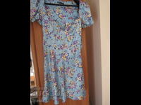 Rochie de satin cu mânecă scurtă ZARA, mărimea M