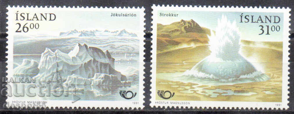 1991. Ισλανδία. Βορειοευρωπαϊκή έκδοση - Τουρισμός 1991. Ισλανδία. Βορειοευρωπαϊκή έκδοση - Τουρισμός