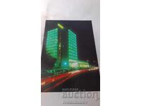 Пощенска картичка Златни пясъци Хотел Шипка нощем 1977